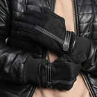 Перчатки мужские безразмерные, без подклада, для сенсорных экранов, цвет чёрный - Фото 2