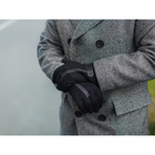 Перчатки мужские безразмерные, без подклада, для сенсорных экранов, цвет чёрный - Фото 1
