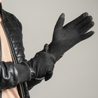 Перчатки мужские безразмерные, без подклада, для сенсорных экранов, цвет чёрный - Фото 3