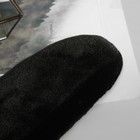 Варежки женские безразмерные, комбинированные, подклад флис, цвет чёрный - Фото 2