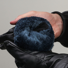 Перчатки мужские безразмерные, подклад искусственный мех, цвет чёрный - Фото 3