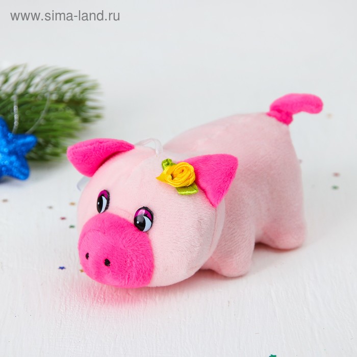 Мягкая игрушка "Хрюша розовый хвостик" - Фото 1