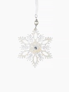 Ёлочная игрушка «Зимнее волшебство. Узорчатая снежинка», d=13.2 см, прозрачный, МИКС (комплект 2 шт) - фото 57923703