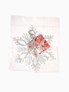 Ёлочная игрушка «Зимнее волшебство. Узорчатая снежинка», d=13.2 см, прозрачный, МИКС (комплект 2 шт) - фото 57923705