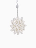 Ёлочная игрушка «Зимнее волшебство. Снежинка резная», d=13 см, белый - Фото 5