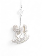 Ёлочная игрушка «Зимнее волшебство. Конь на подставке» пластик, 10×10 см, белый - Фото 7