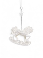 Ёлочная игрушка «Зимнее волшебство. Конь на подставке» пластик, 10×10 см, белый - Фото 8