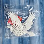 Ёлочная игрушка «Зимнее волшебство. Голубь с веткой» пластик, 12.5×11.5 см, белый - Фото 3