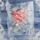 Ёлочная игрушка «Зимнее волшебство. Бантик блеск», 12×10.5 см, прозрачный - Фото 4