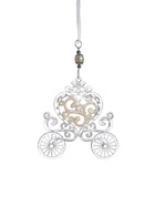 Ёлочная игрушка «Зимнее волшебство. Карета», блеск 11×12 см, прозрачный - Фото 7