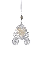 Ёлочная игрушка «Зимнее волшебство. Карета», блеск 11?12 см, прозрачный (комплект 2 шт) - фото 53903907