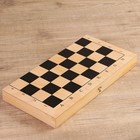 Настольная игра 3 в 1 "Орнамент": шахматы, шашки, нарды (доска дерево 42х42 см) - Фото 6