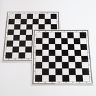 Настольная игра 3 в 1 "В дорогу": шахматы, домино, шашки (2 доски из картона 29х29 см) - фото 9846797