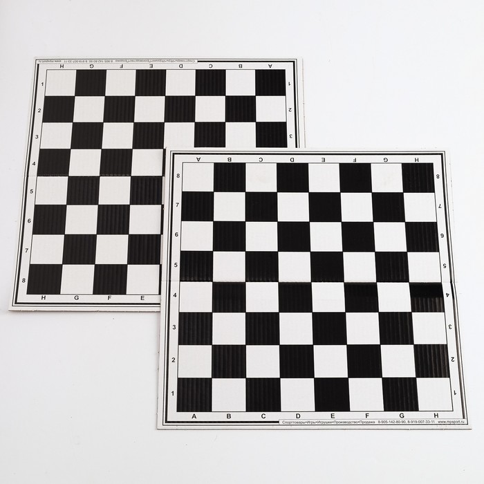 Настольная игра 3 в 1 "В дорогу": шахматы, домино, шашки (2 доски из картона 29х29 см) - фото 1906945389
