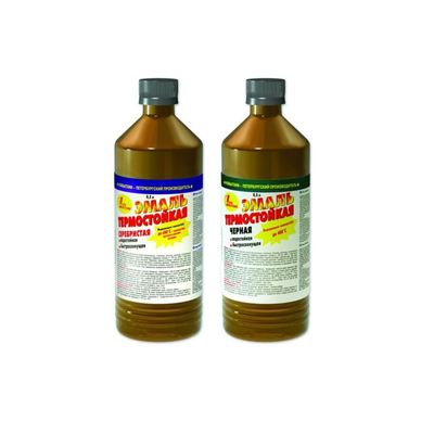 Эмаль термостойкая до +600 °C, цвет серебристый, 0.5 л