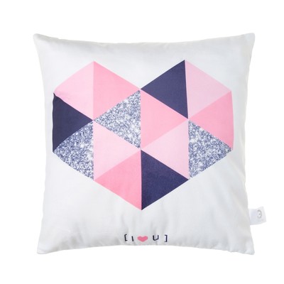 Наволочка декоративная Этель «Сердце» 40х40 см, велюр, 100% п/э