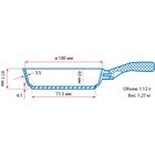 Сковорода чугунная WOK "ХОРЕКА", 180х63 мм, 1.1 л, ТМ BRIZOLL - Фото 4