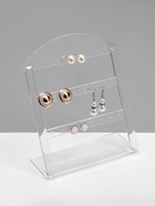 Подставка под серьги на 12 пар QF, 14×6×18 см, оргстекло 3 мм, прозрачная - Фото 3