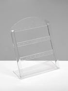 Подставка под серьги на 12 пар QF, 14×6×18 см, оргстекло 3 мм, прозрачная - Фото 4