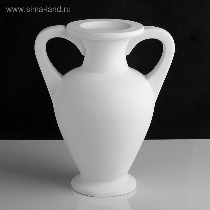 Гипсовая фигура ваза: амфора, 34 х 28,5 х 21 см - Фото 1