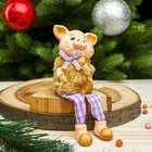 Сувенир керамика "Поросёнок в шубке с длинными ножками" МИКС 8,6х6х6,5 см - Фото 2