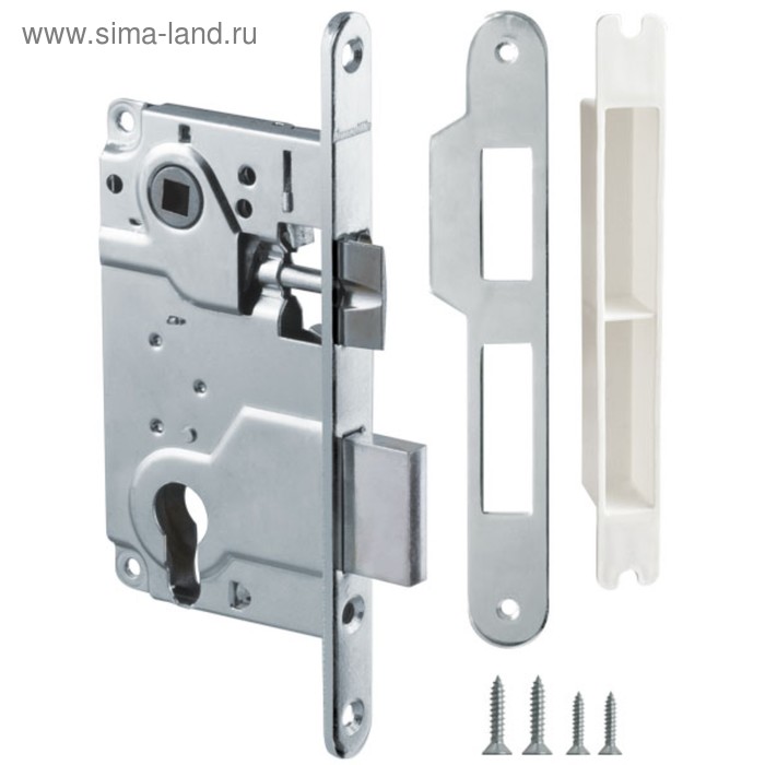 

Замок врезной Armadillo LH 25-50 CP BOX , под ц/м,1 ригель+защёлка, о/п, цвет хром