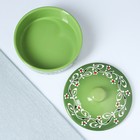 Набор для холодца Псковский гончар «Ритм», 3 ёмкости, 750 мл, керамика, зелёный - Фото 4