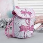 Рюкзак детский, отдел на шнурке, цвет розовый - Фото 1