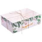 Коробка для капкейка с PVC-крышкой «Поздравляю!», 16 × 23 × 7,5 см - Фото 1