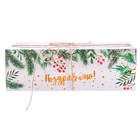 Коробка для капкейка с PVC-крышкой «Поздравляю!», 16 × 23 × 7,5 см - Фото 2