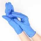Перчатки нитриловые неопудренные Paloma, размер L, 200 шт/уп, цвет синий, цена за 1 шт. - Фото 3