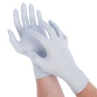Перчатки нитриловые неопудренные Golden hands, размер S, 200 шт/уп, цена за 1 шт, цвет светло-голубой - Фото 1
