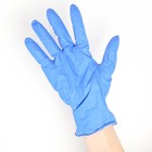 Перчатки нитриловые неопудренные Hands, размер L, 300 шт/уп, цвет синий, цена за 1 шт. - Фото 1