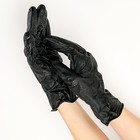 Перчатки нитриловые неопудренные Black sapfir, размер L, 50 шт/уп, цвет чёрный, цена за 1 шт. - Фото 4