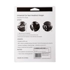 Вешалка-крючок на подголовник, два крючка, чёрный, пластик - Фото 5