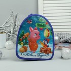Рюкзак детский новогодний, отдел на молнии, цвет синий - Фото 2