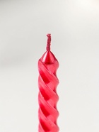 Набор свечей витых, 1.5×15 см, 3 шт., рубиновые - фото 121932281