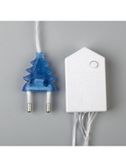 Гирлянда «Нить» 5 м, IP20, прозрачная нить, 50 LED, 8 режимов, 220 В, свечение синее 3556758 - фото 319929158