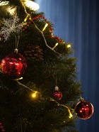 Гирлянда «Нить» 5 м, IP20, прозрачная нить, 50 LED, 8 режимов, 220 В, свечение жёлтое 3556760