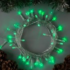 Гирлянда «Нить» 5 м, IP20, прозрачная нить, 50 LED, свечение зелёное, 8 режимов, 220 В 3556761 - фото 9398221