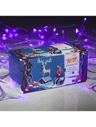 Гирлянда «Нить» 10 м, IP20, прозрачная нить, 100 LED, 8 режимов, 220 В, свечение фиолетовое 3556783 - фото 319929178
