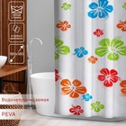 Штора для ванны Доляна «Гавайская роза», 180×180 см, EVA - Фото 1