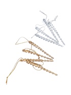 Ёлочные игрушки набор 8 шт. «Витые сосульки», 12 см, серебро/золото - Фото 6