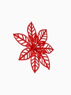 Ёлочные игрушки 2 шт. «Зимнее волшебство. Резной цветок» пластик, 14 см, красный 3555434 Ёлочные игрушки 2 шт. «Зимнее волшебство. Резной цветок» пластик, 14 см, красный 3555434