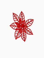 Ёлочные игрушки 2 шт. «Зимнее волшебство. Резной цветок» пластик, 14 см, красный 3555434 Ёлочные игрушки 2 шт. «Зимнее волшебство. Резной цветок» пластик, 14 см, красный 3555434