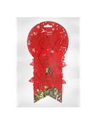 Ёлочные игрушки 6 шт. «Зимнее волшебство. Резной цветок» пластик, 7 см, красный - Фото 8