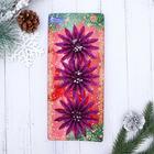 Ёлочные игрушки 3 шт. «Зимнее волшебство. Пышный цветок» пластик,10 см, фиолетовый - Фото 4