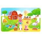 Магнитная игра «Лиза на ферме» в сумочке, с куклой - Фото 2