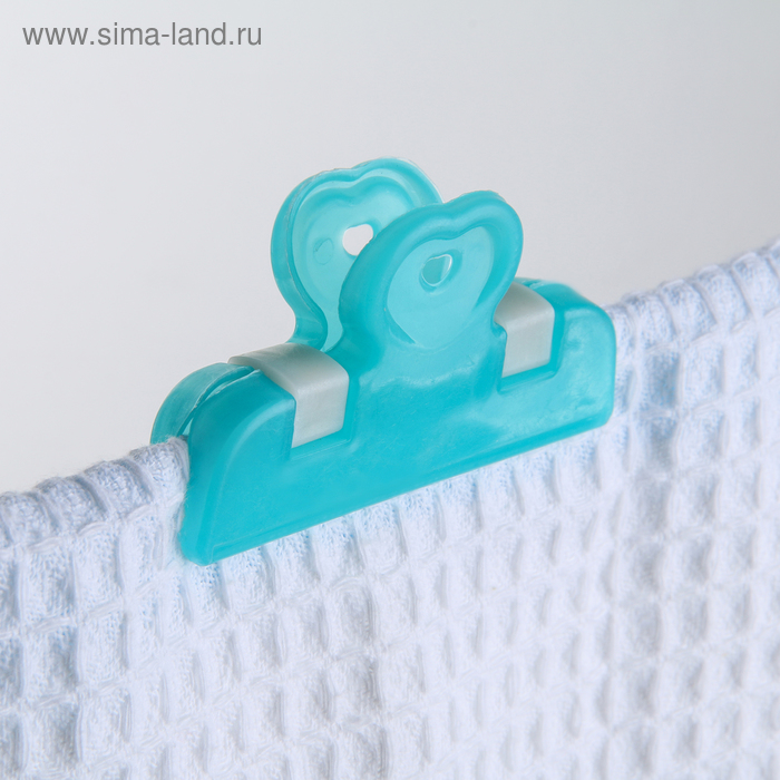 Прищепки бельевые «Плечики», 7 см, 4 шт, цвет МИКС - Фото 1