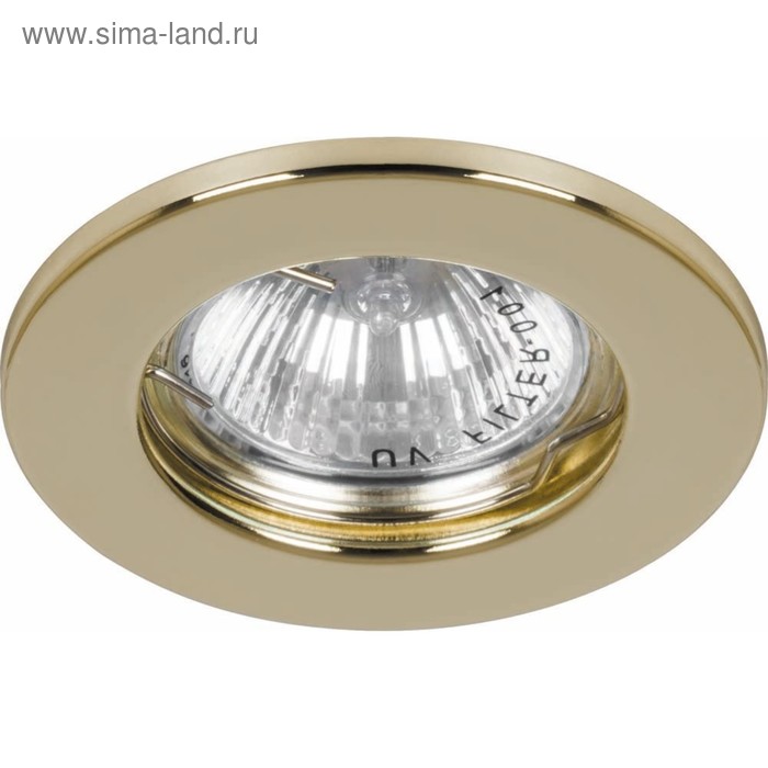 Встраиваемый светильник DL10/DL3201, MR16, 50W, цвет золото, d=60мм - Фото 1